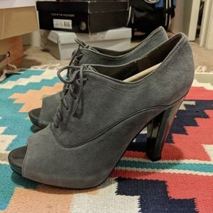 LOFT suede lace up booties